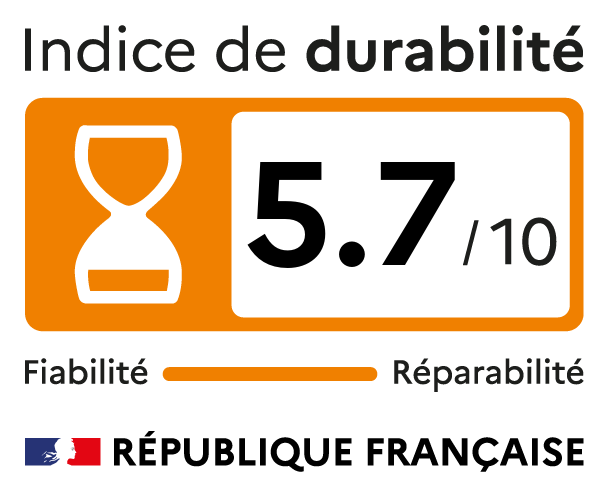 Indice durabilité de 5.7