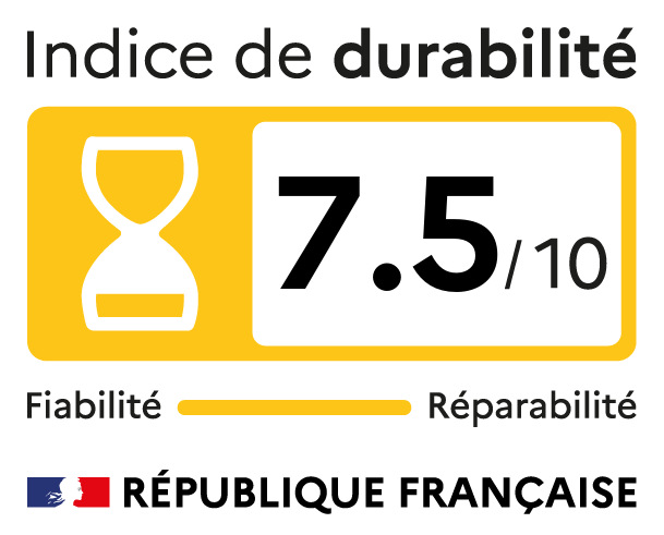 Indice durabilité de 7.5