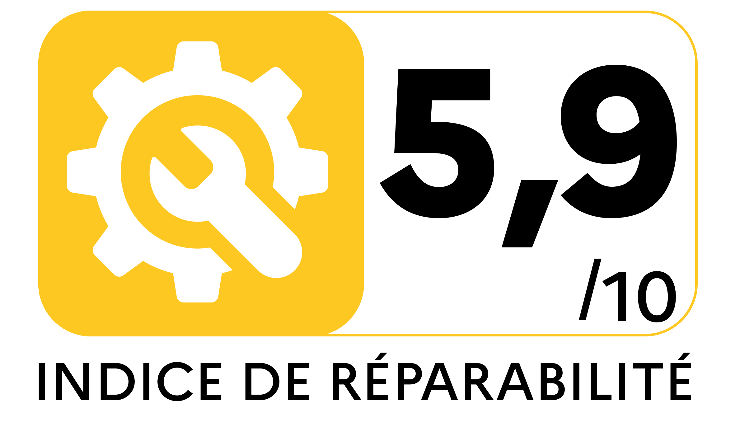 Indice réparabilité de 5.9