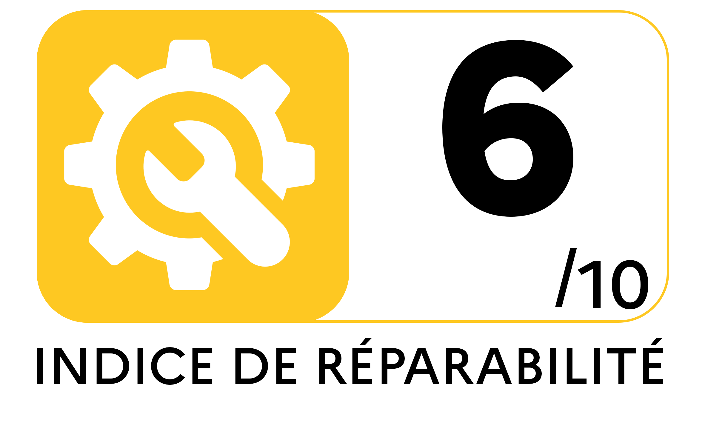 Indice réparabilité de 6